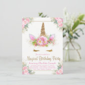 Verkenningen van het feest van de Magical Unicorn  Kaart (Staand voorkant)