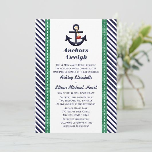 Verkenningen van het groene en marineslag Anchor N Kaart (Staand voorkant)