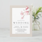 Verkenningen van het huwelijk van Magnolia Bloom Aankondiging (Staand voorkant)