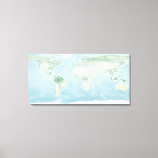 Verkenningskaart van het aardoppervlak canvas afdruk (Voorkant)