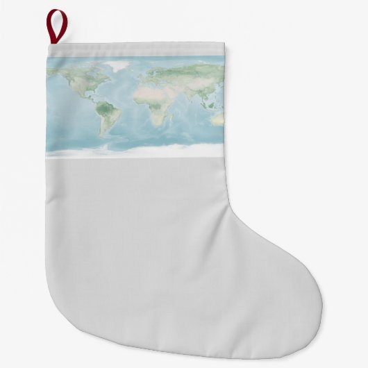 Verkenningskaart van het aardoppervlak grote kerstsok (Voorkant)