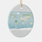 Verkenningskaart van het aardoppervlak keramisch ornament (Rechts)