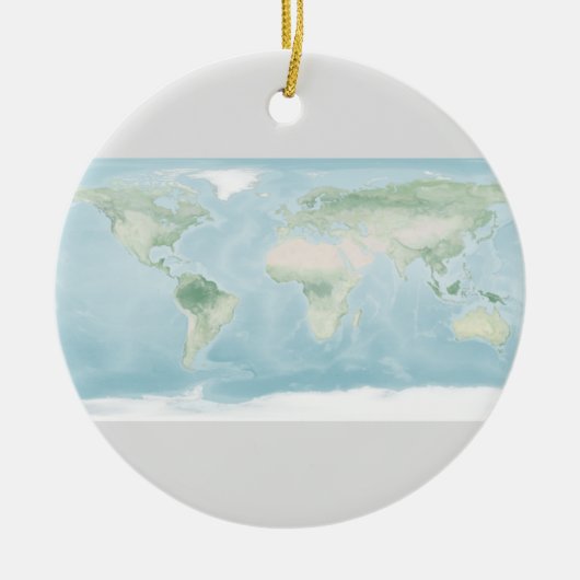 Verkenningskaart van het aardoppervlak keramisch ornament (Voorkant)