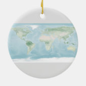 Verkenningskaart van het aardoppervlak keramisch ornament (Achterkant)