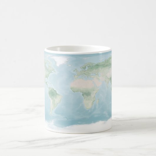 Verkenningskaart van het aardoppervlak koffiemok (Center)
