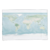 Verkenningskaart van het aardoppervlak kussensloop (Voorkant-Rechts)