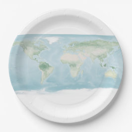 Verkenningskaart van het aardoppervlak papieren bordje