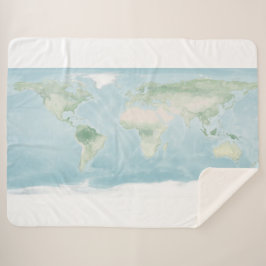 Verkenningskaart van het aardoppervlak sherpa deken