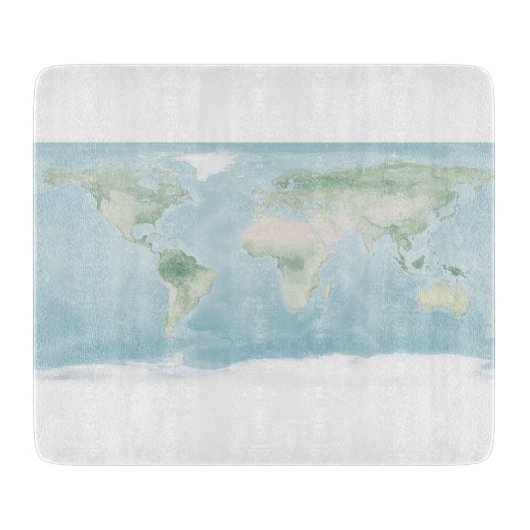 Verkenningskaart van het aardoppervlak snijplank (Voorkant)