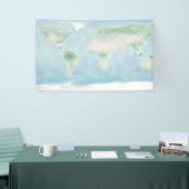 Verkenningskaart van het aardoppervlak spandoek (Beurs)