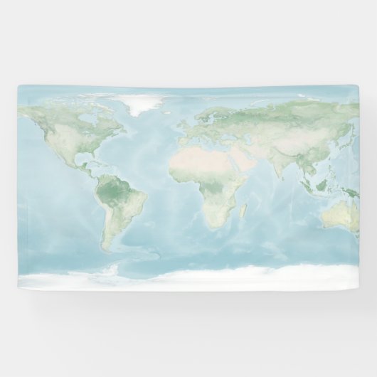 Verkenningskaart van het aardoppervlak spandoek (Horizontaal)