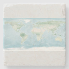 Verkenningskaart van het aardoppervlak stenen onderzetter