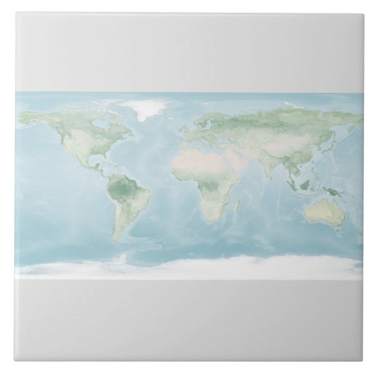 Verkenningskaart van het aardoppervlak tegeltje (Voorkant)