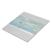 Verkenningskaart van het aardoppervlak tegeltje (Zijkant)