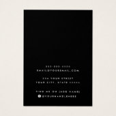 Verkenningskaart voor logo zwart ketting toevoegen visitekaartje (Achterkant)