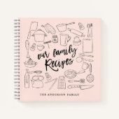 Verketched Kitchen Tools - Aangepast recept Notitieboek (Voorkant)