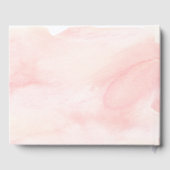 Verketting Flowers Blush Pink Waterverf Weddenscha Gastenboek (Achterkant)
