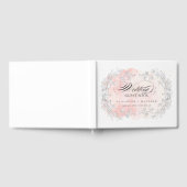 Verketting Flowers Blush Pink Waterverf Weddenscha Gastenboek (Volledig)