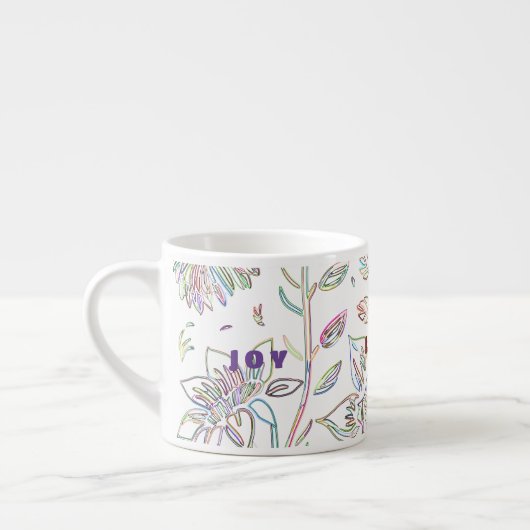 Verketting Flowers Espresso Kop (Links)