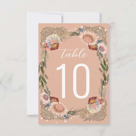 Verkettingen Boho Peach-tabelnummer (Achterkant)