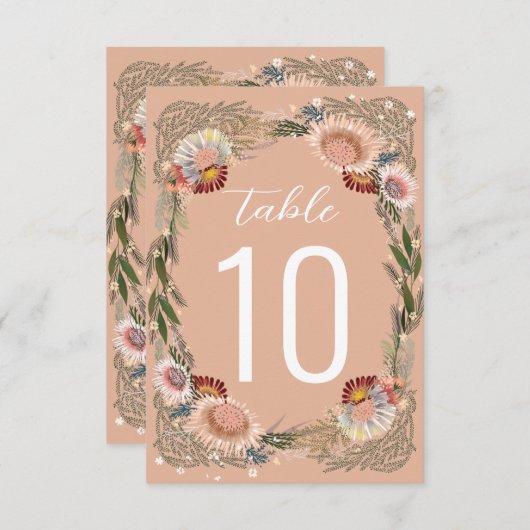 Verkettingen Boho Peach-tabelnummer (Voorkant / Achterkant)