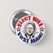 Verkies Bill First Man! Knoop Ronde Button 5,7 Cm (Voorkant /achterkant)