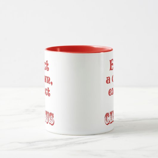 Verkies een clown, verwacht een circus! Fun Anti T Mok (Midden)