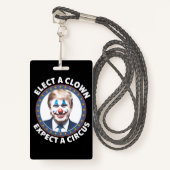 Verkies een clown Verwacht een circus grappige pol Badge (Voorkant met draagriem)