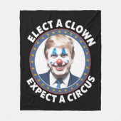 Verkies een clown Verwacht een circus grappige pol Fleece Deken (Voorkant)