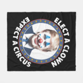 Verkies een clown Verwacht een circus grappige pol Fleece Deken (Voorkant (Horizontaal))