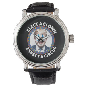 Verkies een clown Verwacht een circus grappige pol Horloge