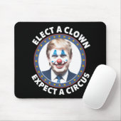Verkies een clown Verwacht een circus grappige pol Muismat (Met muis)