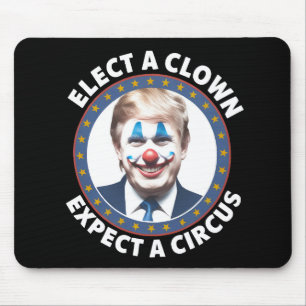 Verkies een clown Verwacht een circus grappige pol Muismat