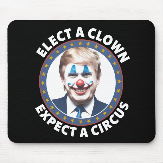 Verkies een clown Verwacht een circus grappige pol Muismat (Voorkant)