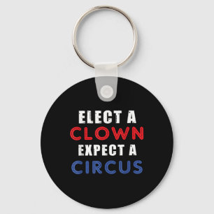 Verkies een clown Verwacht een circusontwerp anti Sleutelhanger