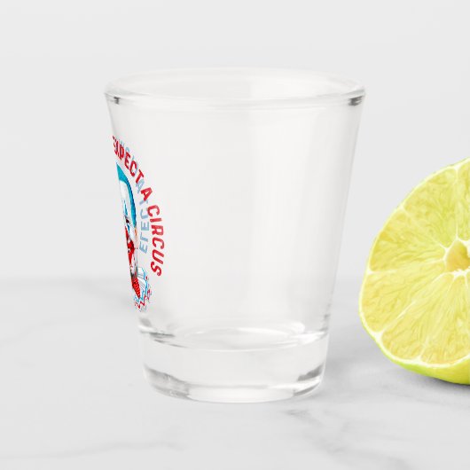 Verkies een grappige anti-joe Biden clown face Sho Shot Glas (Rechts)