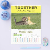 Verkies het Poster Vegan Flyer (Enkel)