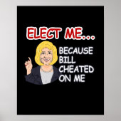 Verkies Hillary - Omdat Bill op mij is gegrift - A Poster (Voorkant)