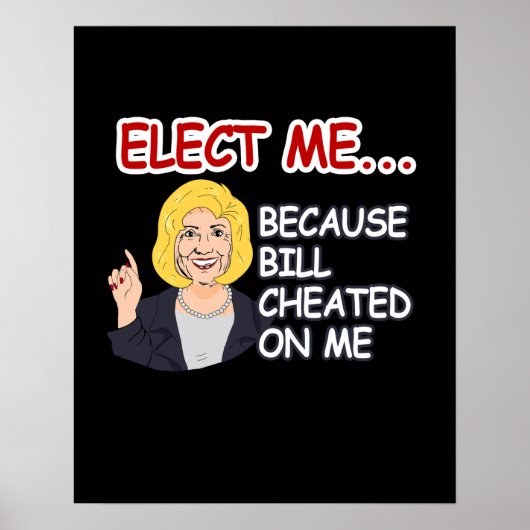 Verkies Hillary - Omdat Bill op mij is gegrift - A Poster (Voorkant)