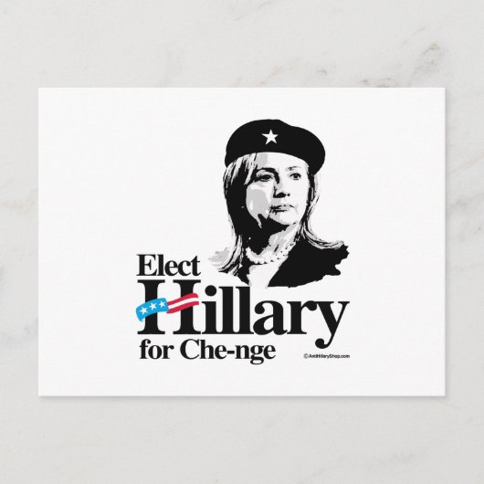 Verkies Hillary voor Chenge Briefkaart (Voorkant)
