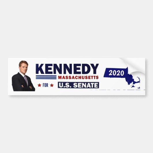 Verkies Joe Kennedy voor de US Seante 2020 Bumpersticker (Voorkant)
