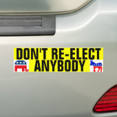 Verkies niemand opnieuw bumpersticker (Op auto)