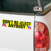 Verkies niemand opnieuw bumpersticker (Op Truck)