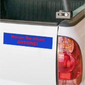 Verkies nooit iemand! bumpersticker (Op Truck)