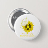 Verkies om de aandacht op endometriose te blijven  ronde button 5,7 cm (Voorkant /achterkant)