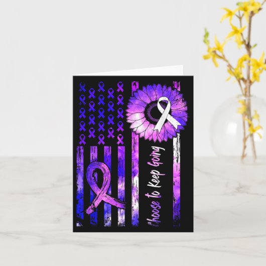 Verkies om het voortdurende bewustzijn van zelfmoo kaart (Gele Bloem)