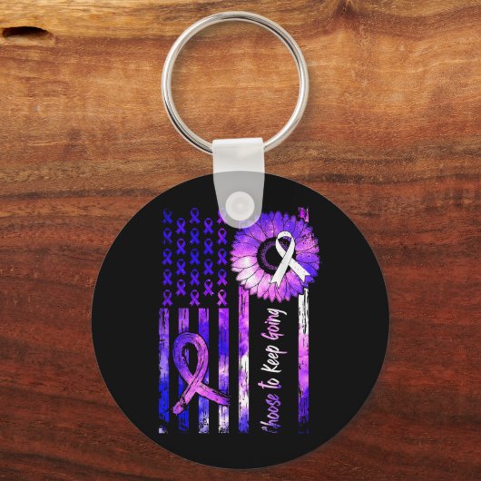 Verkies om het voortdurende bewustzijn van zelfmoo sleutelhanger (Voorkant)