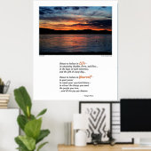 Verkies om in het leven te geloven...Poster Poster (Thuiskantoor)