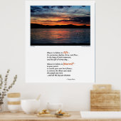 Verkies om in het leven te geloven...Poster Poster (Keuken)