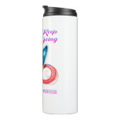 Verkies om uw aandacht voor schildklierkanker te b thermosbeker (Geroteerd rechts)